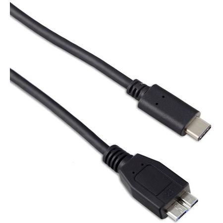 Targus ACC925EUX 1m USB C Micro-USB B Mannelijk Mannelijk Zwart USB-kabel