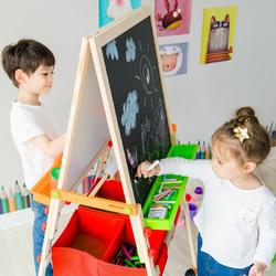 Teamson Kids - Little Artist Vangogh rode houten schoolbord TK-FB028R