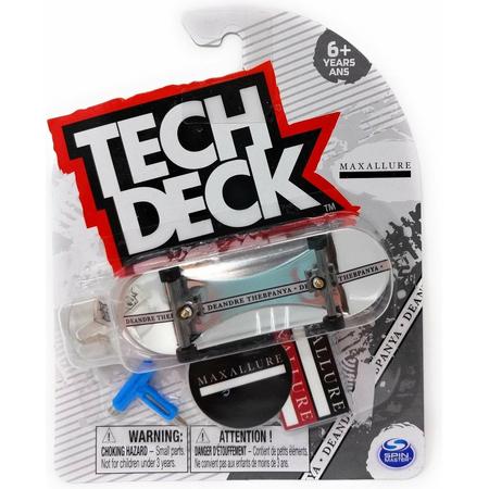 Tech Deck Maxallure Skateboards Mega Rare 22 Series Silver Foil Starting Line Lil Dre Complete Fingerboard  Tech Deck