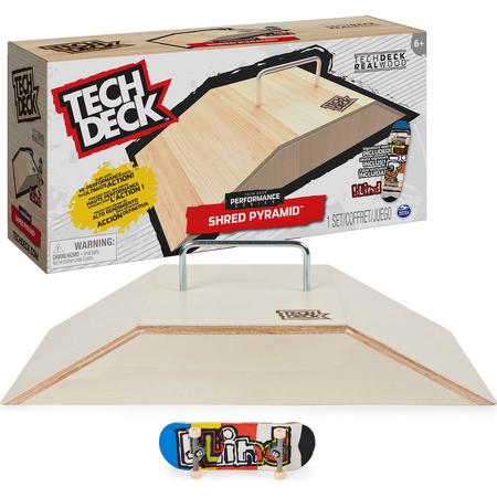 Tech Deck Performance Series - Shred Pyramid - Houten Set - Met Fingerboard