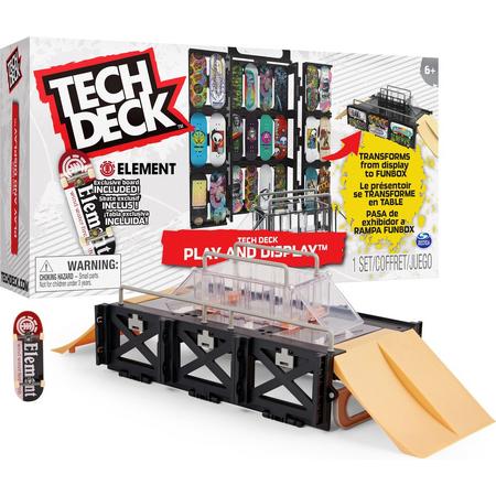 Tech Deck Play and Display - Transformerende Schansset en Draagkoffer met fingerboard