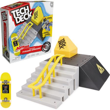 Tech Deck X-Connect Park Creator - Pyramid Shredder - aanpasbare en bouwbare ramp met uniek fingerboard