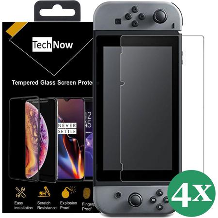 Nintendo Switch Lite Screenprotector - Scherm Bescherming Tempered Gehard Glas 9H - TechNow - 4 Stuks