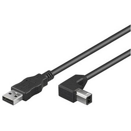 Techly 2.0m USB 2.0 A/B M USB-kabel 2 m USB A USB B Mannelijk Zwart