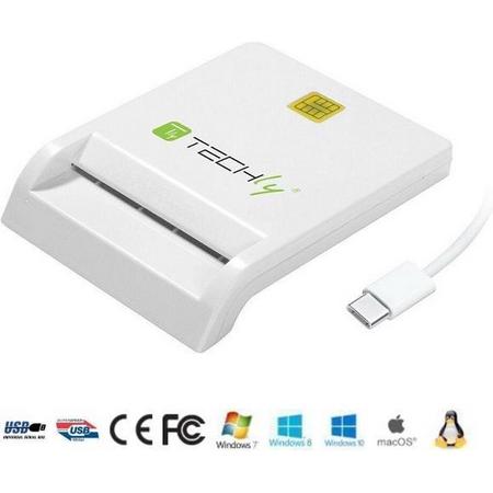Techly Compact SmartCard eID Kaartlezer USB-C