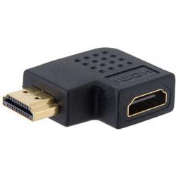 Techly HDMI M/F 270° HDMI HDMI Zwart kabeladapter/verloopstukje
