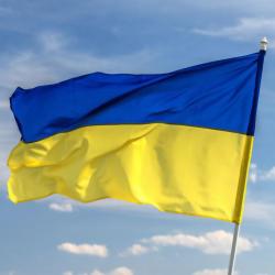 Techmex - Oekraïense vlag 150x90 CM