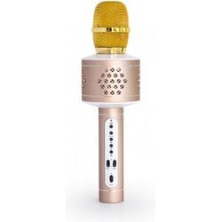Technaxx PRO BT-X35 Karaoke microphone Bedraad en draadloos Goud, Zilver