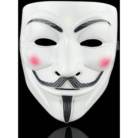Anonymous Masker -  Vendetta Masker - Guy Fawkes Masker - Mask - Leuk voor Halloween - Verkleedpartijtje - 2 stuks