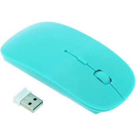 Grote Blauwe Draadloze Muis - 2.4 Ghz - USB - Voor PC, Laptop en Mac
