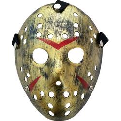 Jason Voorhees Hockey Masker - Halloween Masker - Horror Film Friday The 13th - Cosplay Masker - Verkleedmasker - Goud