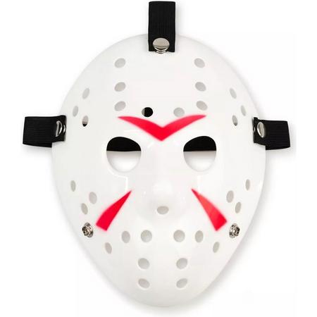 Jason Voorhees Hockey Masker - Halloween Masker - Horror Film Friday The 13th - Cosplay Masker - Verkleedmasker - Wit