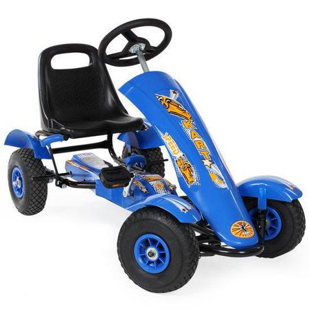 Go Kart Skelter Trapauto blauw 401031