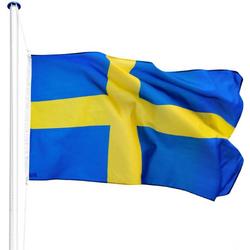 TecTake - Aluminium vlaggenmast Zweden
