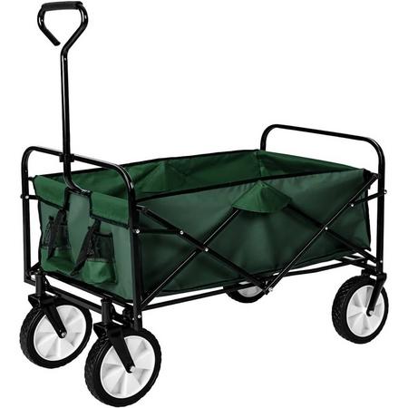 TecTake - Bolderkar bolderwagen transportkar opvouwbaar 402596 groen