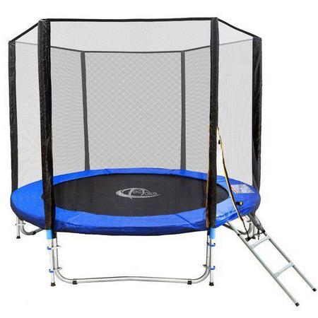 Trampoline outdoor tuintrampoline met veiligheids net en ladder 305 cm 10 ft 401332