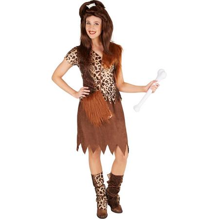 dressforfun - Vrouw uit het stenen tijdperk S  -  verkleedkleding kostuum halloween verkleden feestkleding carnavalskleding carnaval feestkledij partykleding - 301334