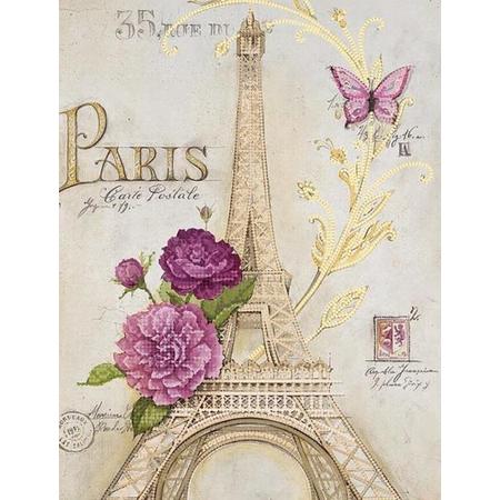 Borduurpakket met kralen - parels - From Paris with Love - TELA ARTIS