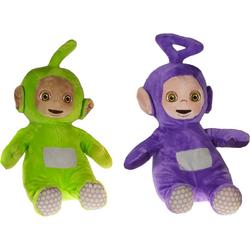 Teletubbies pluche speelgoed set knuffel Tinky Winky en Dipsey 30 cm - Speelfiguren set