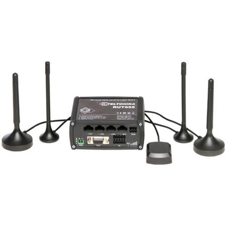 Teltonika RUT955 Fast Ethernet 3G 4G Zwart draadloze router