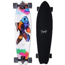   Skateboard - wit/blauw/roze/groen