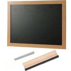 Tender Toys Blackboard/chalkboard - incl. 1 piece of white chalk - with wiper - 30 x 40 cm