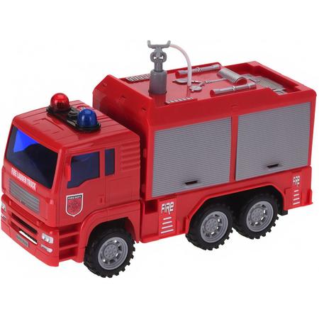 Tender Toys Brandweerauto Bluswagen Jongens 25 Cm Rood