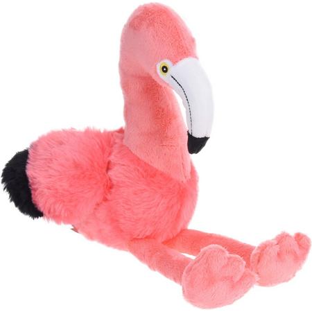 Tender Toys Flamingoknuffel Junior Pluche 40 Cm Donkerroze