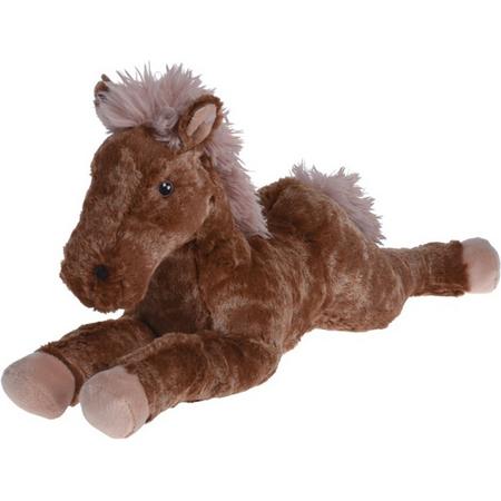 Tender Toys Knuffelpaard Donkerbruin 30 Cm