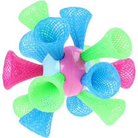 Tender Toys Overgooi Stuiterbal Blauw/roze 10 Cm