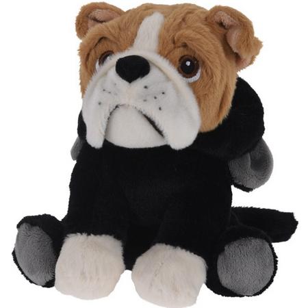 Tender Toys Pluchen Hondenknuffel Met Panterjas 20 Cm Zwart