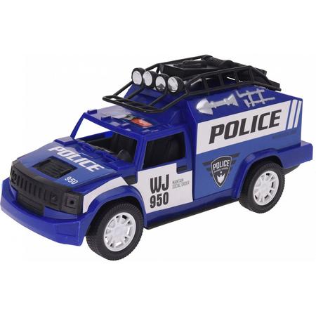 Tender Toys Politieauto 30 Cm Blauw