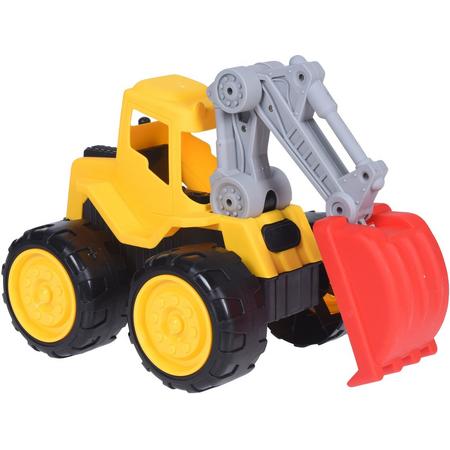 Tender Toys Speelgoed Graafmachine Geel 28 X 21 X 15 Cm