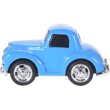 Tender Toys Speelgoedauto Blauw 7 Cm