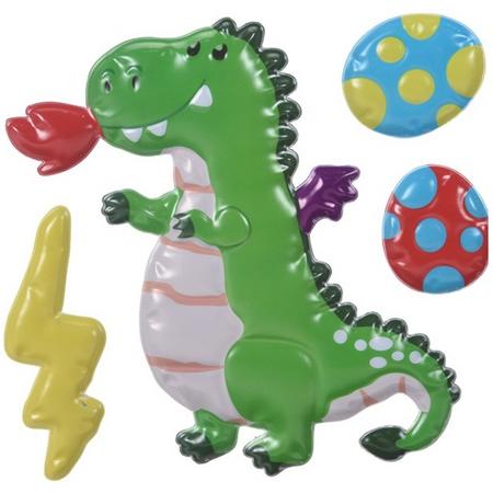 Tender Toys Stickers 3d Draak 4-delig