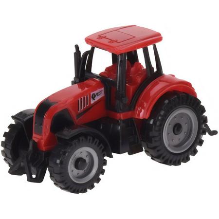 Tender Toys Tractor 10,5 Cm Rood