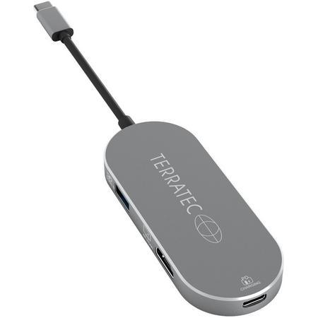 TERRATEC Connect C5 USB-C naar USB-C PD 100W, 4K HDMI, 2 x USB 3.0 en kaartlezer