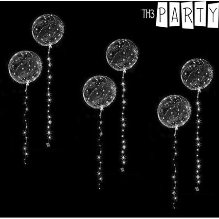 Th3 Party Feestballon met Slinger en Wit Ledlicht