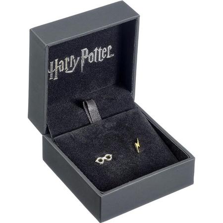Harry Potter Sterling Silver Lightning Bolt and Glasses Stud Earrings Oorbellen