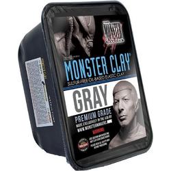 Monster Clay Gray - Gray  (Grijs) Hard  4.5 lbs / 2.05 kg.