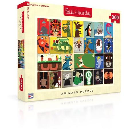 Animal Collage - NYPC Paul Thurlby Collectie Puzzel 300 Stukjes