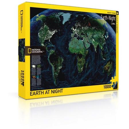 Earth at Night - NYPC National Geographic Collectie Puzzel 1000 Stukjes