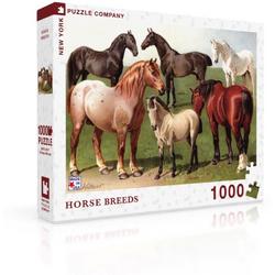 Horse Breeds - NYPC Vintage Images Collectie Puzzel 1000 Stukjes