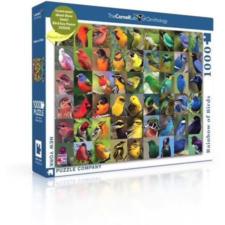 Rainbow of Birds - NYPC Cornell Lab Collectie Puzzel 1000 Stukjes