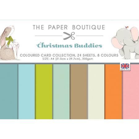 Christmas Buddies Coloured Card Collection A4
