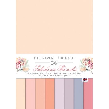 The Paper Boutique - Colour Card Collection Fabulous Florals