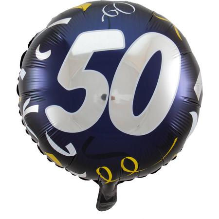 50 Jaar Stijlvol Feest Folieballon - 45cm