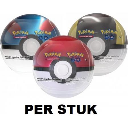 Pokemon TCG - GO Poke Ball Tin Pokeball - 3 boosters - kaarten