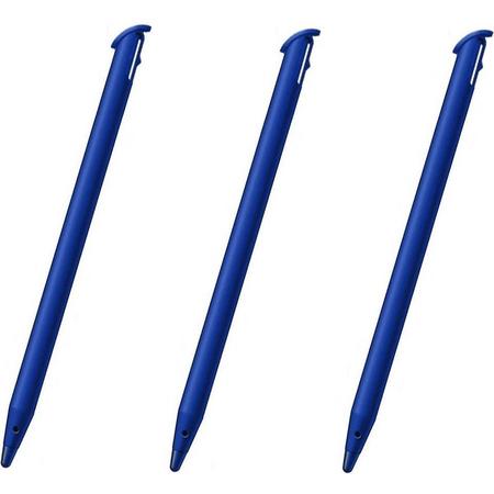 3x Stylus pen voor Nintendo New 3DS XL Blauw