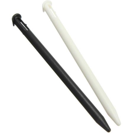 Nintendo 2DS XL - 2x Stylus Pen - Wit-Zwart